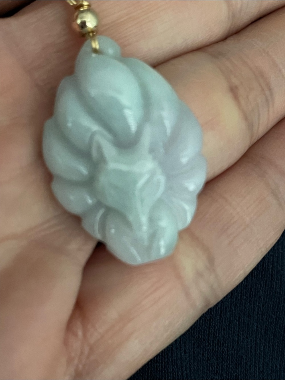 Jade Fox Pendant Necklace